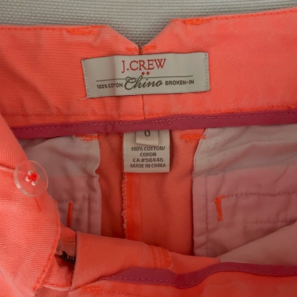J. Crew Chino Sailboat Short - Neon Orange and Blue - Picture 3 of 3